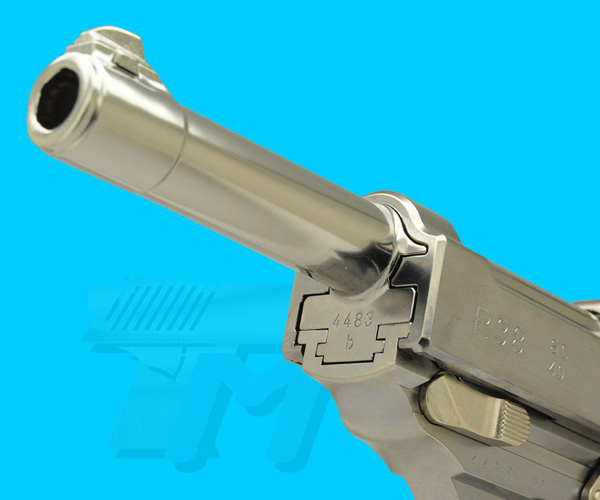 Maruzen Walther P38 Gas Blow Back(Silver) - Click Image to Close